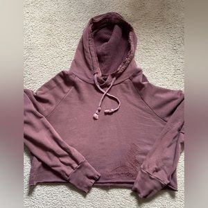 Free People Cropped Hoodie